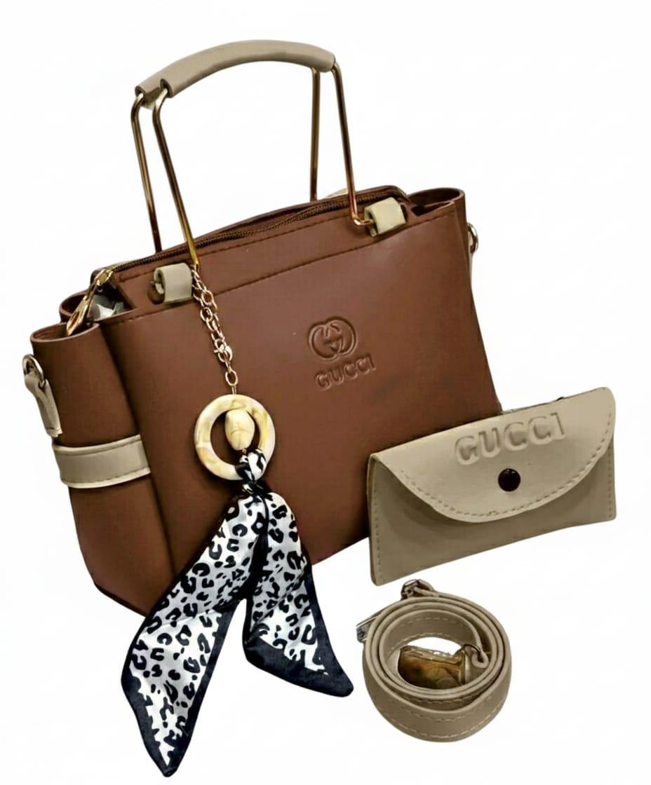 Brown 2piece Women Handbag