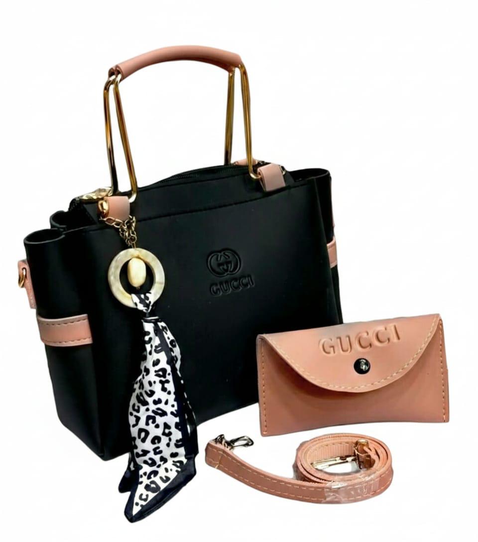 Black 2piece Women Handbag