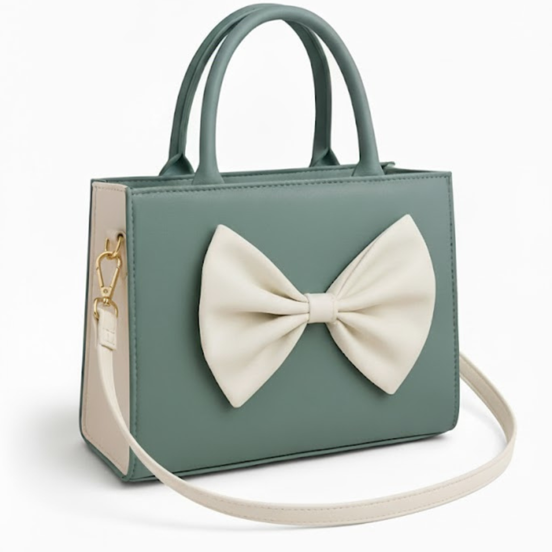 TBM Bow Hand Bag - Green