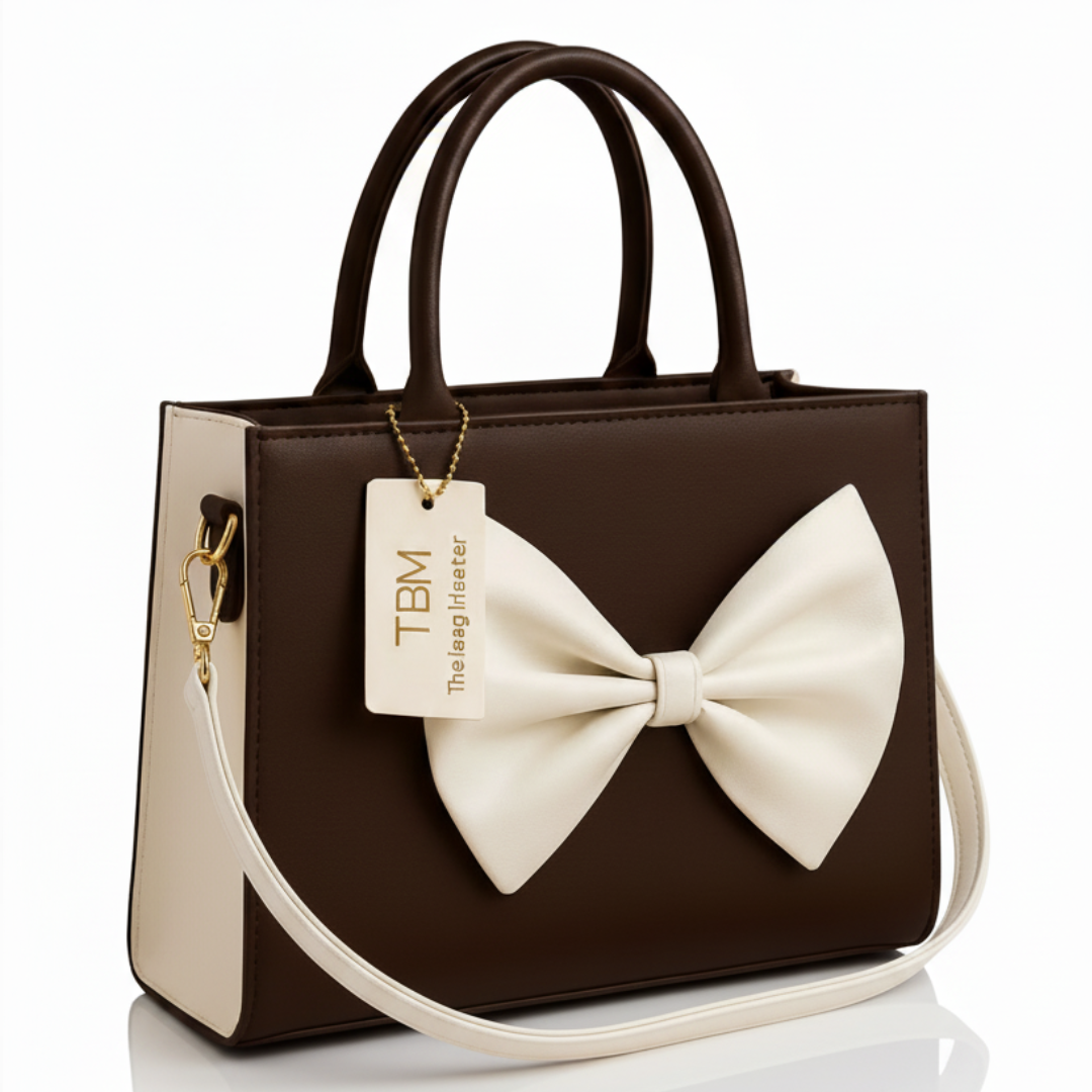 TBM Bow Hand Bag - Choco