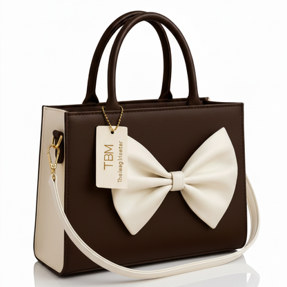TBM Bow Hand Bag - Choco