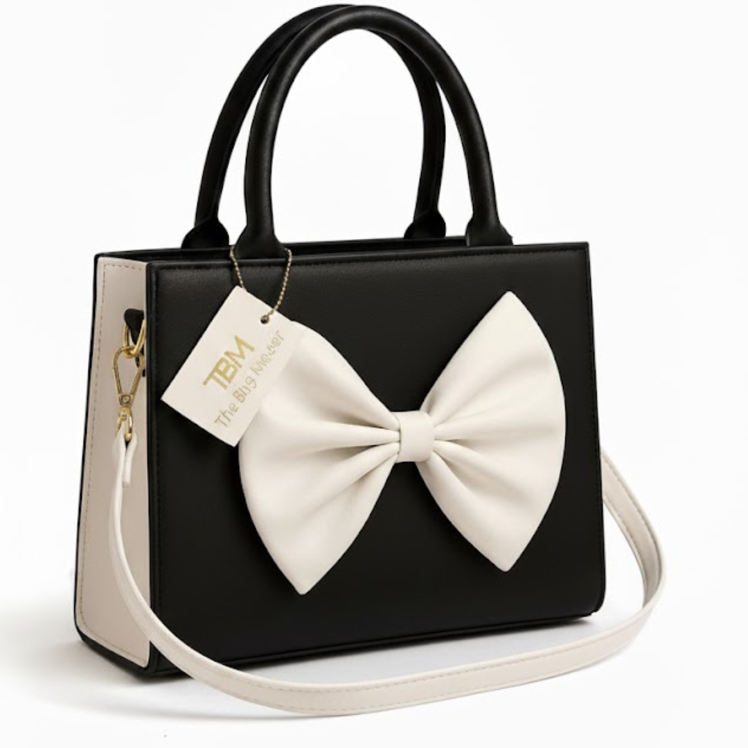 TBM Bow Hand Bag - Black
