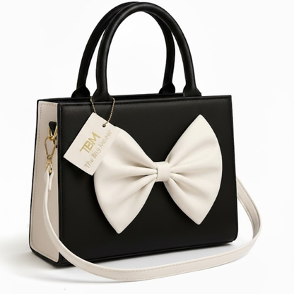 TBM Bow Hand Bag - Black
