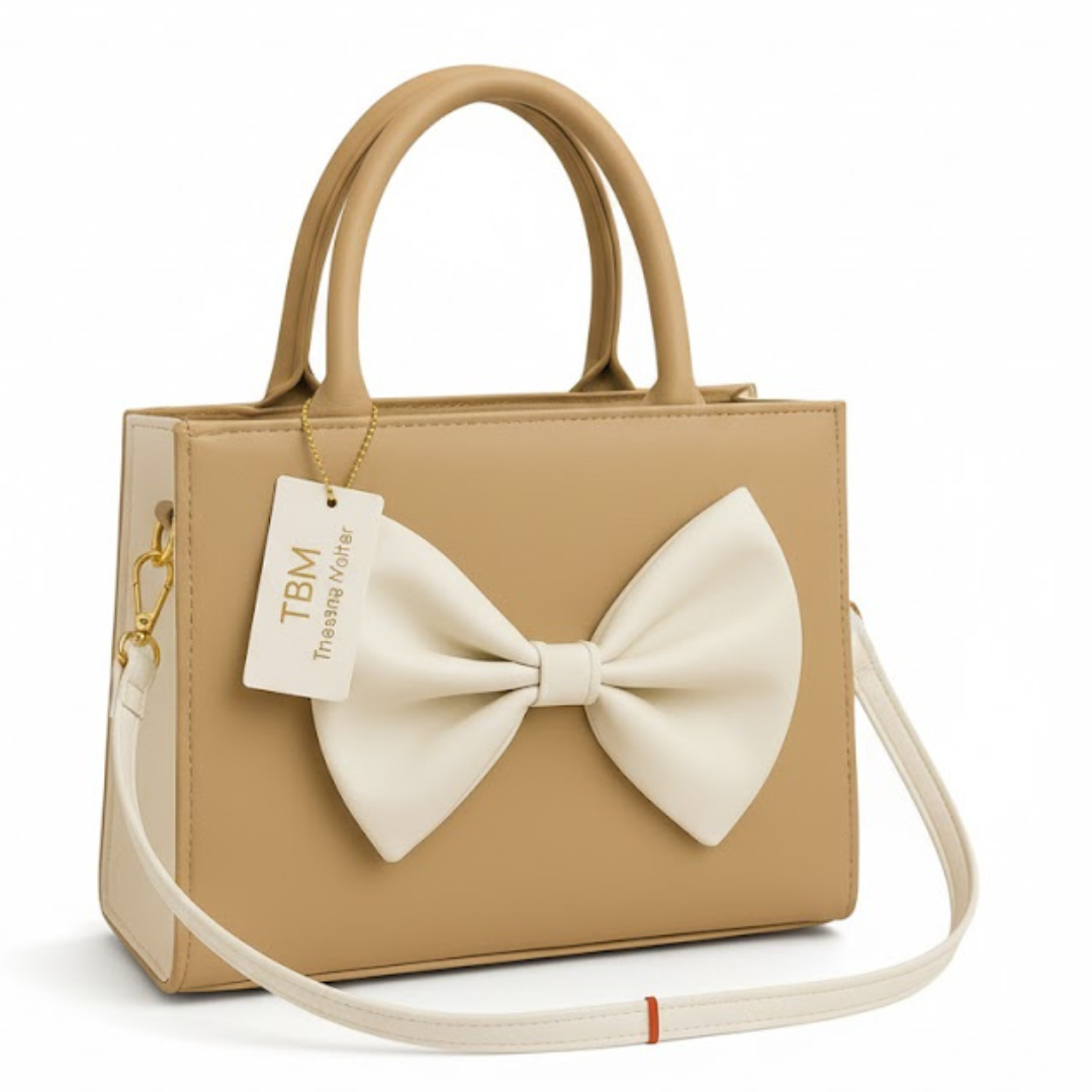 TBM Bow Hand Bag - Baige