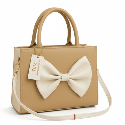 TBM Bow Hand Bag - Baige