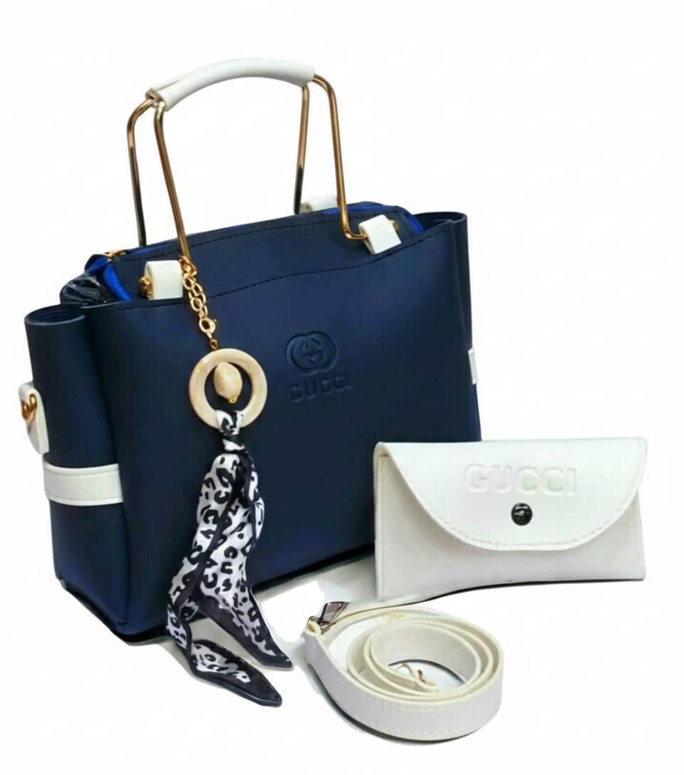 Blue 2piece Women Handbag