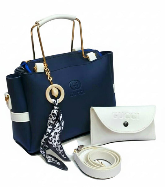 Blue 2piece Women Handbag
