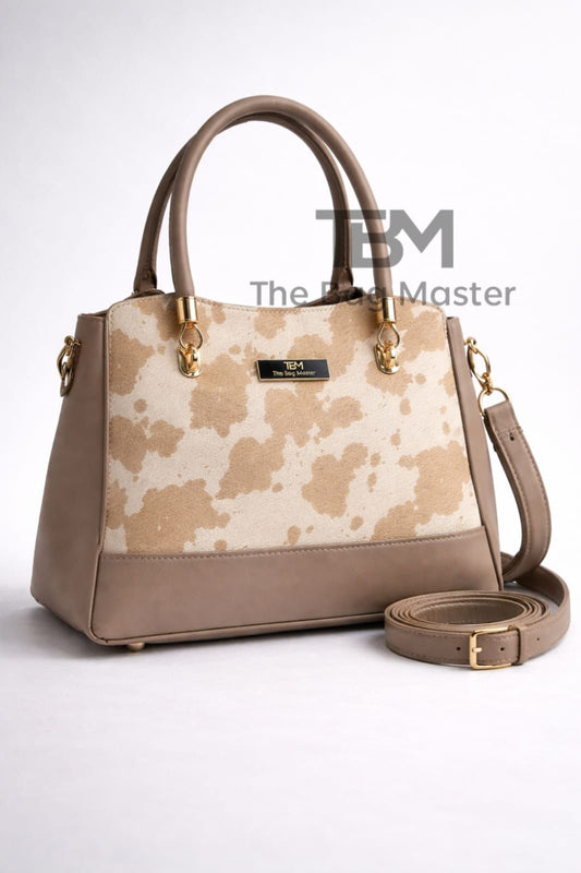 Casual Camel Beige Handbag for Women