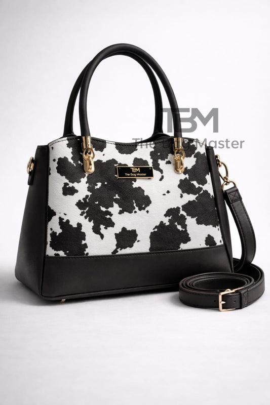 Casual Camel Black Handbag for Women
