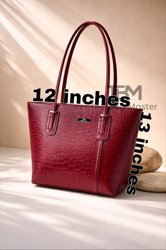 Tote Red Vine Shoulder Handbag
