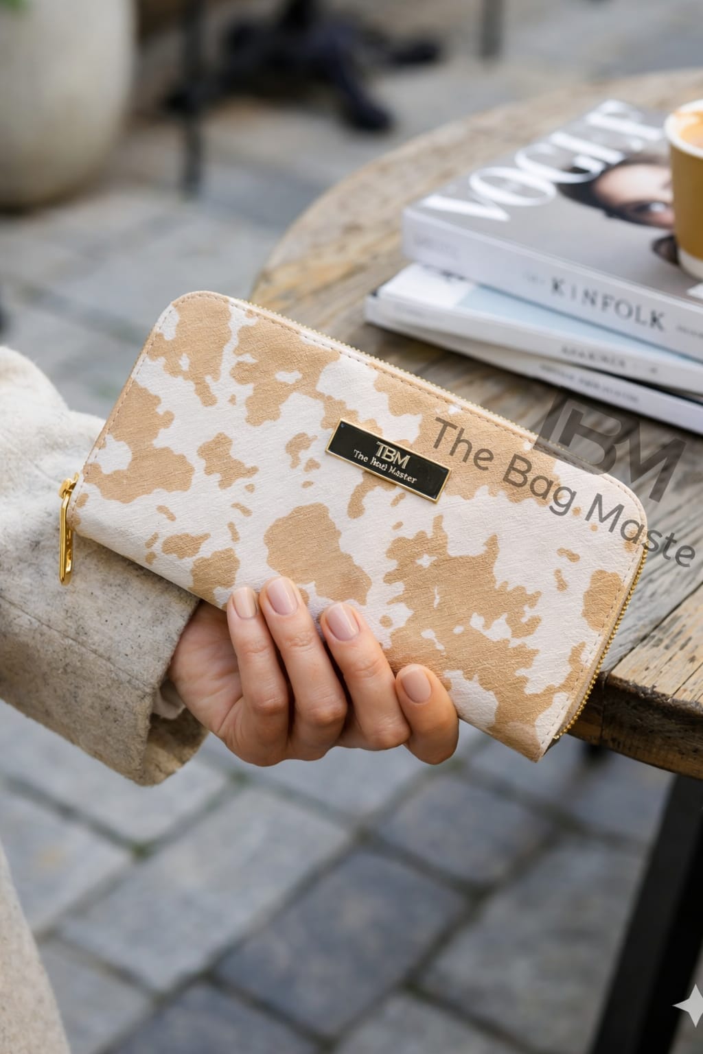 Designer Wallet Beige