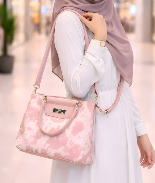 Casual Pink Colour Shoulder Handbag for Women