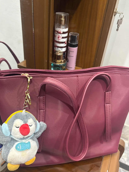 Tote Shoulder - Red Vine