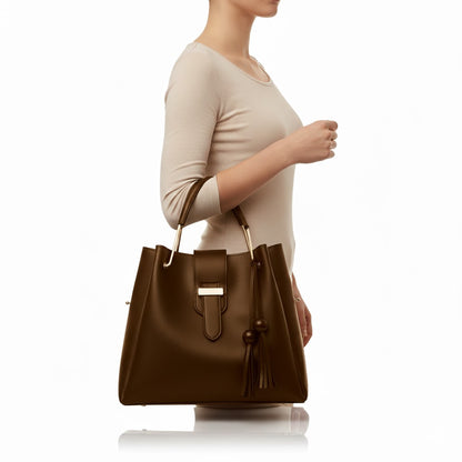 ALEXA 3 PC BAG - BROWN